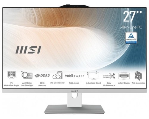 MSI AM272P-844ES i7-1255U 16GB 512 DOS 27" Blanco