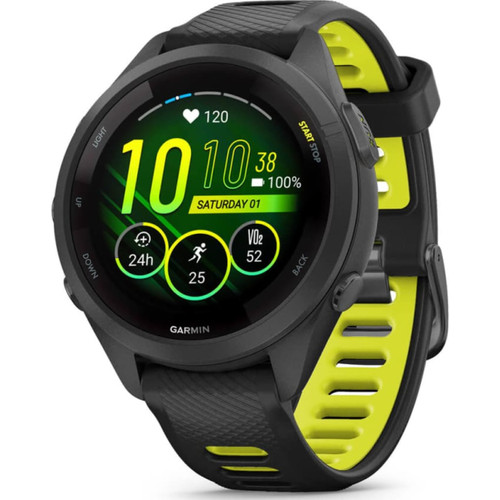 SMARTWATCH GARMIN FORERUNNER 265S NEGRO AMARILLO GPS-SX35 SMARTWATCH GARMIN FORERUNNER 265S NEGRO AMARILLO GPS