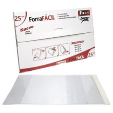 FIXO PACK DE 25 FORRO LIBROS SOLAPA AJUSTABLE 290X530MM