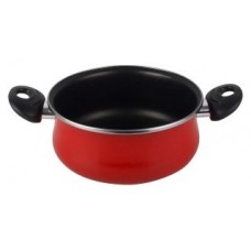 OLLA CON TAPA CRISTAL MAGEFESA K2 ROJO 24 ACERO