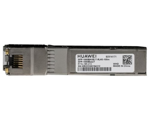 HUAWEI ELECTRICAL TRANSCEIVER,SFP,GE,ELECTRICAL INTERFACE MODULE(100M,RJ45) (SFP-1000BASET) (Espera 4 dias)
