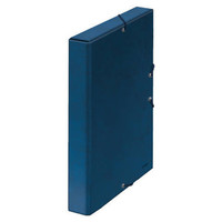 DOHE Caja de proyectos carton forrado lomo 30mm 245x350mm azul-IR29 DOHE Caja de proyectos carton forrado lomo 30mm 245x350mm azul