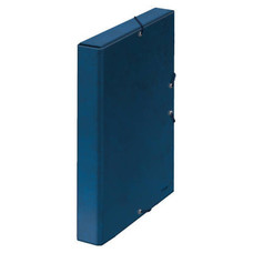 DOHE Caja de proyectos carton forrado lomo 30mm 245x350mm azul