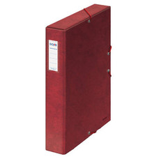 DOHE Caja de proyectos carton forrado lomo 50mm con etiqueta 245x350mm rojo-IR31 DOHE Caja de proyectos carton forrado lomo 50mm con etiqueta 245x350mm rojo