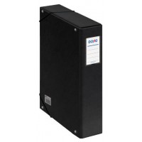 CAJAS DE PROYECTOS CART&Oacute;N FORRADO LOMO DE 7 CM NEGRO CON ETIQUETA 245X350X70 DOHE 09739 (Espera 4 dias)