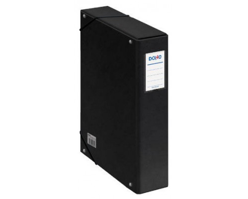 CAJAS DE PROYECTOS CART&Oacute;N FORRADO LOMO DE 7 CM NEGRO CON ETIQUETA 245X350X70 DOHE 09739 (Espera 4 dias)