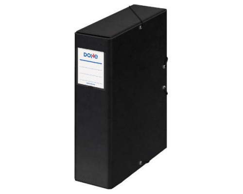CAJAS DE PROYECTOS CART&Oacute;N FORRADO LOMO DE 9 CM NEGRO CON ETIQUETA 245X350X90 DOHE 09747 (Espera 4 dias)