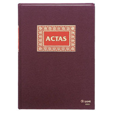 DOHE Libro actas forrado tela 100h numeradas folio