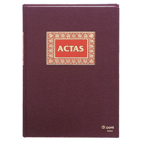 DOHE Libro actas forrado tela 100h numeradas folio-IR25 DOHE Libro actas forrado tela 100h numeradas folio