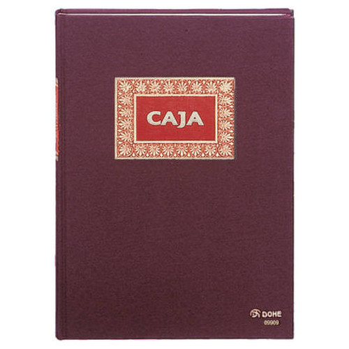 DOHE Libro de caja forrado tela 100h numeradas folio