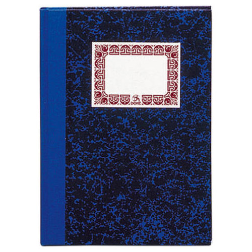 DOHE Cuaderno cartone rayado horizontal 100h folio azul