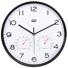 RELOJ PARED TREVI OM 3510 T 30CM WALL CLOCK+TERM.+HYGROM. BLACK