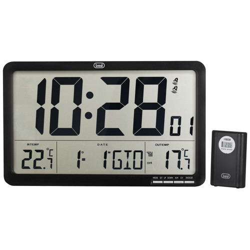 RELOJ PARED TREVI OM 3560 RC DIGITAL RADIOCONTROLADO CON SENSOR EXTERNO-SX35 RELOJ PARED TREVI OM 3560 RC DIGITAL RADIOCONTROLADO CON SENSOR EXTERNO