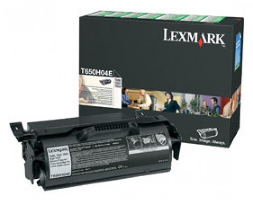 LEXMARK T-650/652/654 Toner Alto rendimiento Retornable Etiquetas