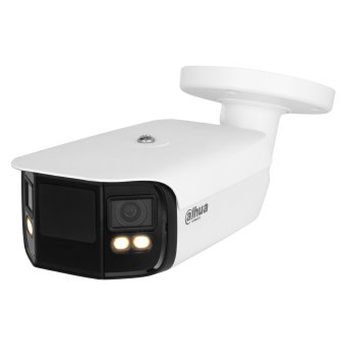 (DH-IPC-PFW5849P-A180-E2-ASTE-0360B) DAHUA C&Aacute;MARA IP BULLET PANOR&Aacute;MICA TIOC DUO WDR WIZSENSE 2X4MP LED IR & LUZ C&Aacute;LIDA IP67 ALARMA SONIDO / LUZ AZUL&ROJA 3.6MM POE (Espera 4 dias)