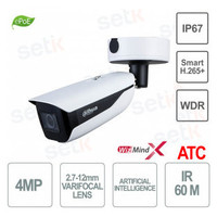 (DH-IPC-HFW7442HP-Z-2712F-DC12AC24V-ATC-X) DAHUA CAMARA IP BULLET SERIE 7, 4MP, IR 60M, DETECCION INTELIGENTE CON META DATOS, CONTEO DE PERSONAS, DEEP LEARNING, GESTION DE PARKING, ANPR, ALARMA, SOPORTA MICROSD HASTA 1TB, IP67, IK10, VARIFOCAL 2.7-12 (Esp-SX20 (DH-IPC-HFW7442HP-Z-2712F-DC12AC24V-ATC-X) DAHUA CAMARA IP BULLET SERIE 7, 4MP, IR 60M, DETECCION INTELIGENTE CON META DATOS, CONTEO DE PERSONAS, DEEP LEARNING, GESTION DE PARKING, ANPR, ALARMA, SOPORTA MICROSD HASTA 1TB, IP67, IK10, VARIFOCAL 2.7-12 (Esp