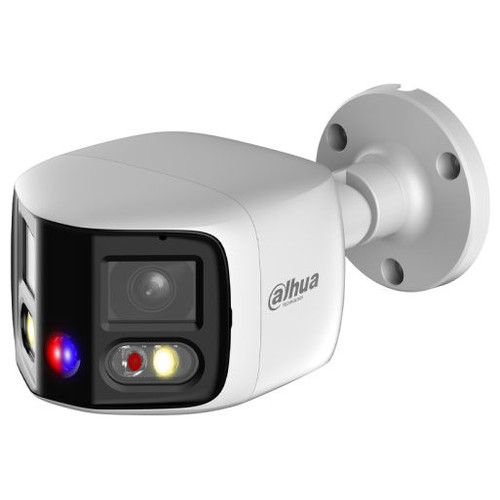 (DH-IPC-PFW3849SP-A180-E2-AS-PV-0280B) DAHUA C&Aacute;MARA IP BULLET PANOR&Aacute;MICA TIOC DUO WDR WIZSENSE 2X4MP LED IR & LUZ C&Aacute;LIDA IP67 ALARMA SONIDO / LUZ AZUL&ROJA 2.8MM POE (Espera 4 dias)
