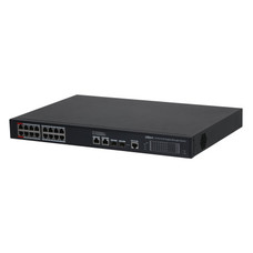 (DH-S4220-16GT-190) DAHUA SWITCH 20 PUERTOS MANAGED, 16 PUERTOS POE, L2, 250M, POE WATCHDOG (Espera 4 dias)
