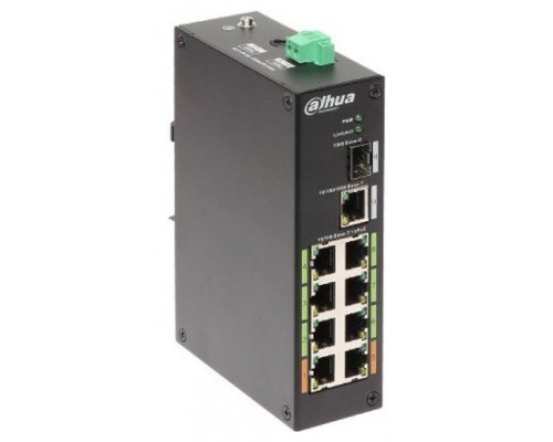 (DH-LR2110-8ET-120-V2) DAHUA SWITCH INDUSTRIAL 8 PUERTOS EPOE (Espera 4 dias)