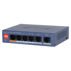 (DH-CS4006-4ET2GT-60) DAHUA SWITCH 6 PUERTOS, 4XRJ45 10/100 MBPS POE, 2XRJ45 GIGABIT, L2 CLOUD MANAGED (Espera 4 dias)