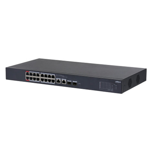 (DH-CS4218-16ET-190-V2) DAHUA SWITCH 18 PUERTOS, GESTIONABLE CON CLOUD. 16 PUERTOS POE (Espera 4 dias)