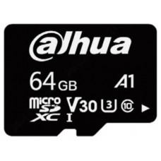 64GB, ENTRY LEVEL VIDEO SURVEILLANCE MICROSD CARD, READ SPEED UP TO 100 MB/S, WRITE SPEED UP TO 40 MB/S, SPEED CLASS C10, U3, V30, A1 (DHI-TF-L100-64GB) (Espera 4 dias)