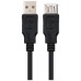 Nanocable Cable USB 2.0 Tipo-A M/H P Negro 1,8 m