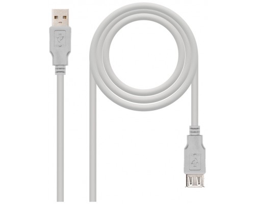 Nanocable - Cable alargador USB 2.0 de 3m conexion