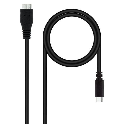 NANOCABLE 10.01.1201-BK, 1 m, USB C, Micro-USB B, USB 3.2 Gen 1 (3.1 Gen 1), 5 Gbit/s, Negro-IR61 NANOCABLE 10.01.1201-BK, 1 m, USB C, Micro-USB B, USB 3.2 Gen 1 (3.1 Gen 1), 5 Gbit/s, Negro
