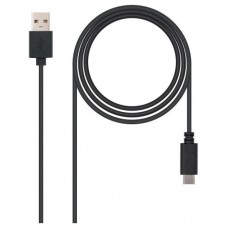 Nanocable - Cable USB 2.0 3A - Tipo USB-C/M-A/M -
