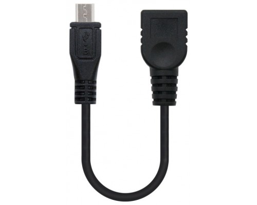 Nanocable - Cable USB 2.0 OTG de 15cm conexion MICRO