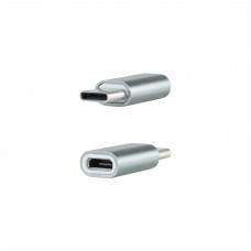 ADAPTADOR NANO CABLE USB C/M - MICROUSB/H GRIS