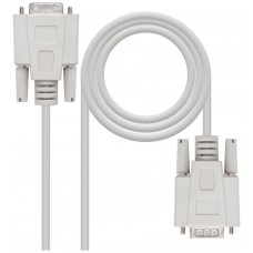 CABLE SERIE NULL MODEM DB9M-DB9H 1.8 M NANOCABLE