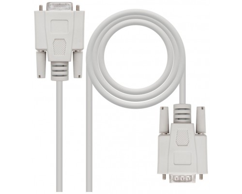 CABLE SERIE NULL MODEM DB9M-DB9H 1.8 M NANOCABLE