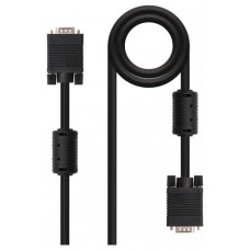 Nanocable Cable Conmutador Vga 15 M Negro