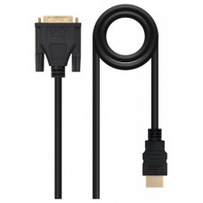 - Cable DVI a HDMI con conector tipo DVI 18+1 macho