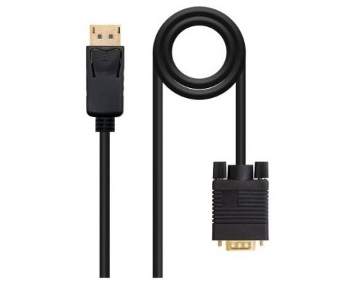 Nanocable Cable Conversor DP a DVI  2 M Negro