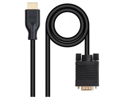 Nanocable Cable Conversor VGA a HDMI M-M 1,8 m-IA60 Nanocable Cable Conversor VGA a HDMI M-M 1,8 m
