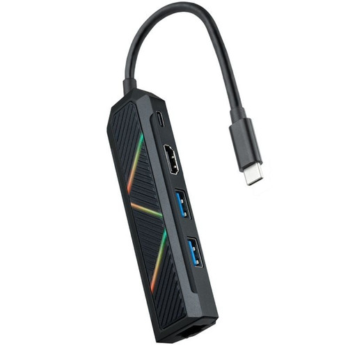 Hub USB-C 5 en 1, Conversor USB-C a 2xUSB-A, USB-C PD,-HO30 Hub USB-C 5 en 1, Conversor USB-C a 2xUSB-A, USB-C PD,