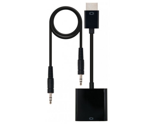 - Conversor HDMI a SVGA y audio con conector HDMI