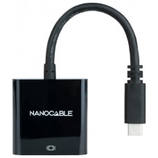 Nanocable - Conversor USB-C a VGA, USB-C/M-VGA/H,