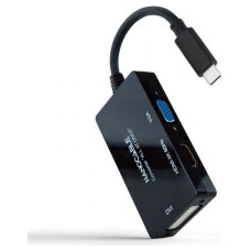 CONVERSOR USB-C/M A HDMI/H, DVI/H, VGA/H NEGRO