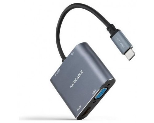 CONVERSOR USB-C A HDMI/H-VGA/H-USB-A/H-USB-C/H