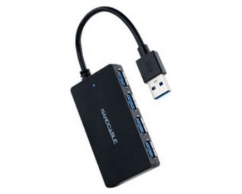 HUB NANO CABLE USB3.0 4PTOS USB-A/M - USB3.0/H 0.15M