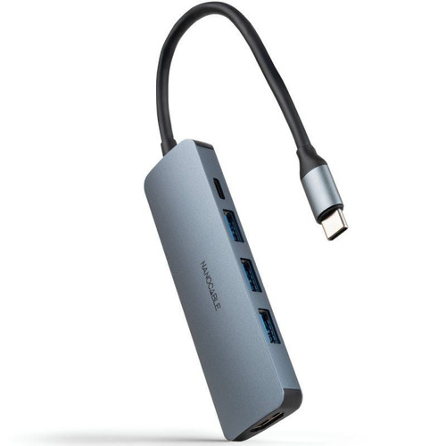 Nanocable Hub USB-C 3xUSB-A+HDMI+USB-C PD-IA25 Nanocable Hub USB-C 3xUSB-A+HDMI+USB-C PD