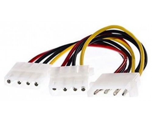 Nanocable - Cable alimentacion Molex - 4 pin-M  a 2 x