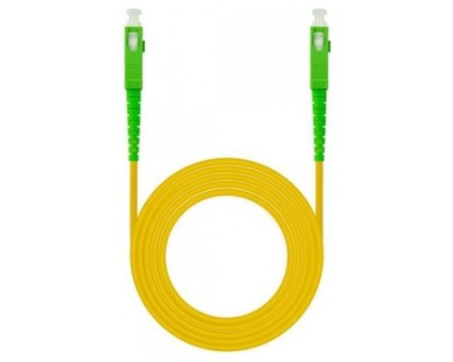 CABLE FIBRA SC/APC-SC/APC MONOMODO LSZH AMARI.100M