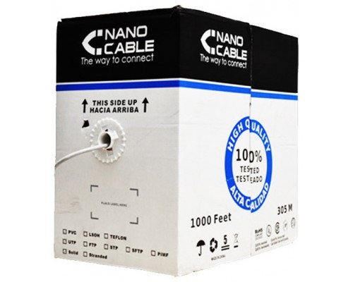 Nanocable Bobina Cable RJ45 CAT5 FTP Rigido 305M