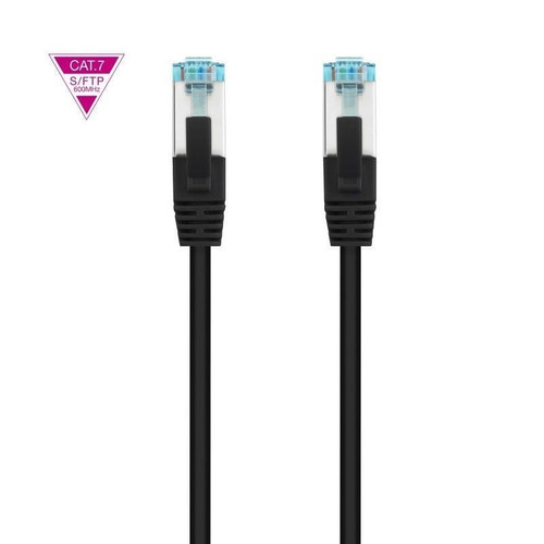 NANOCABLE CABLE RED CAT.7 LSZH SFTP PIMF AWG26 NEGRO 1 M