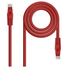 CABLE RED LATIGUILLO RJ45 CAT.6A LSZH UTP AWG24, 1M ROJO NANOCABLE (Espera 4 dias)